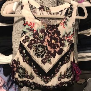 Free People Floral Smock w/ties on the sides